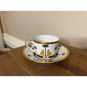 Christian Dior Casablanca Flat Cup & Saucer - EXCELLENT CONDITION